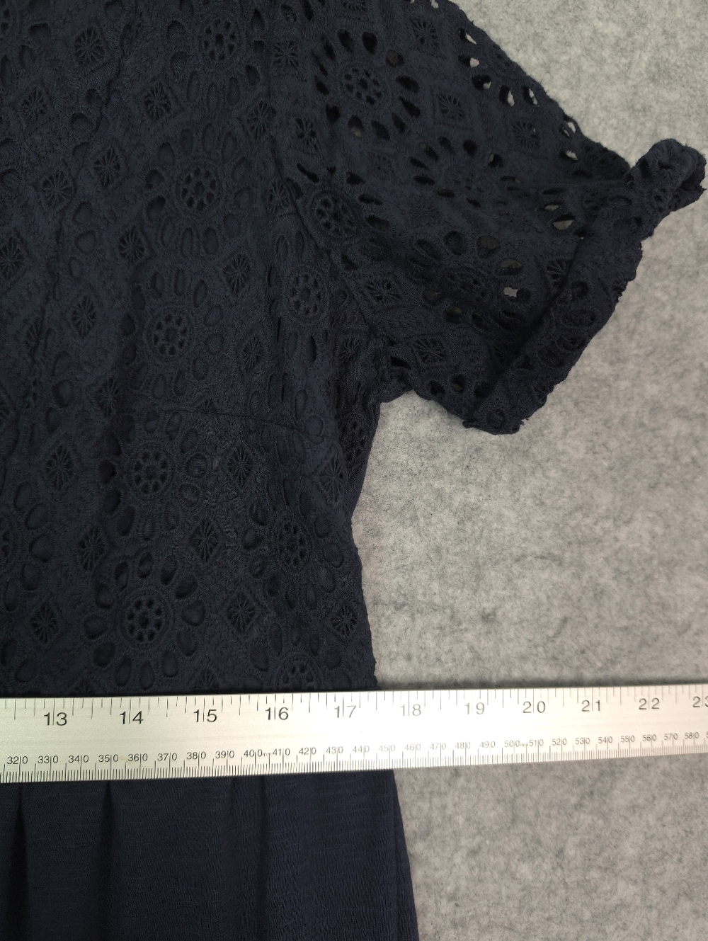 Seraphine Orla Vneck Lace A-line Navy Dress Maternity Nursing - Picture 6 of 7